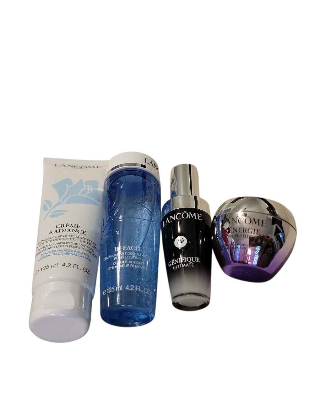 Lancome Skincare Set New, Sealed Serum, Moisturizer, Remover, Cleanser